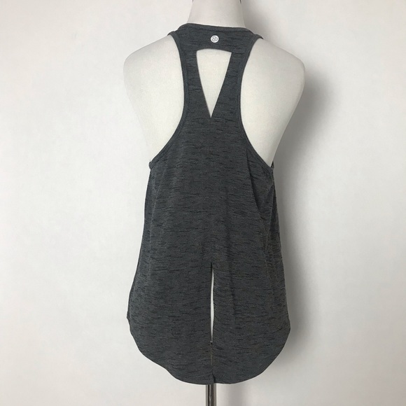 🎁 Zella Racer back Black Gray Size Small Women’s Athletic Top - Picture 2 of 5
